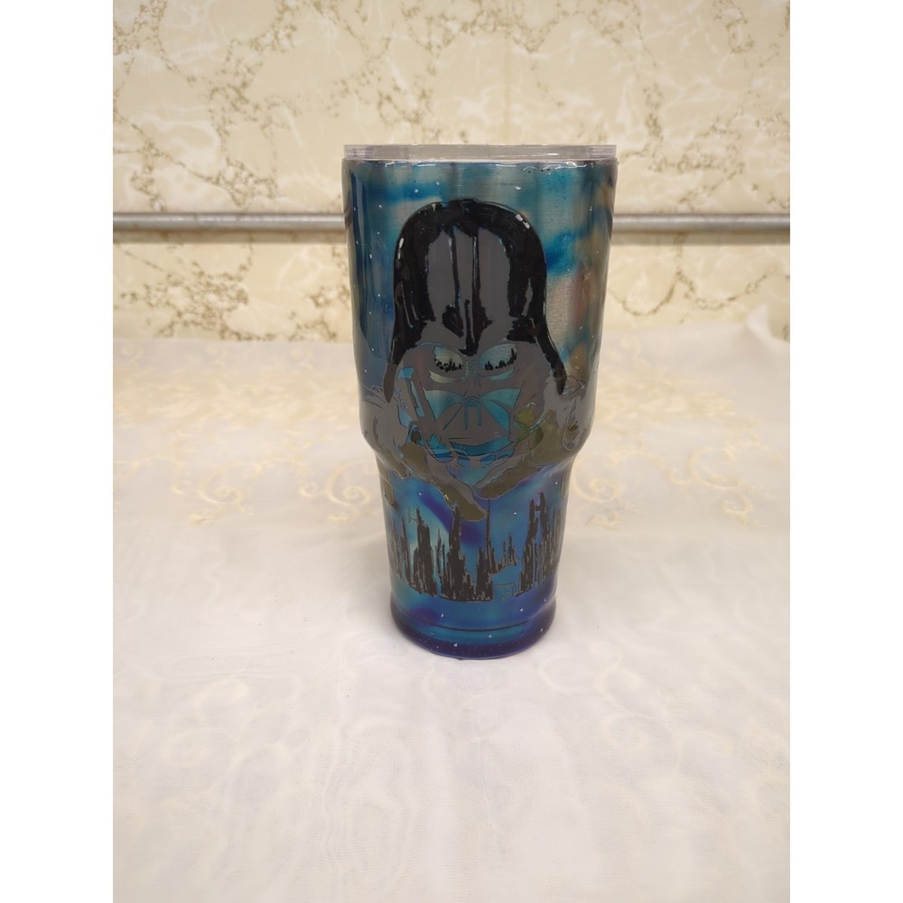 Dark Vader One Of A King Stainless Steel Tumbler Handmade